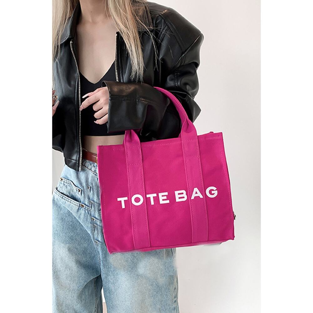 Zenana Outfitters Magenta Tote Bag Crossbody - Picture 2 of 3